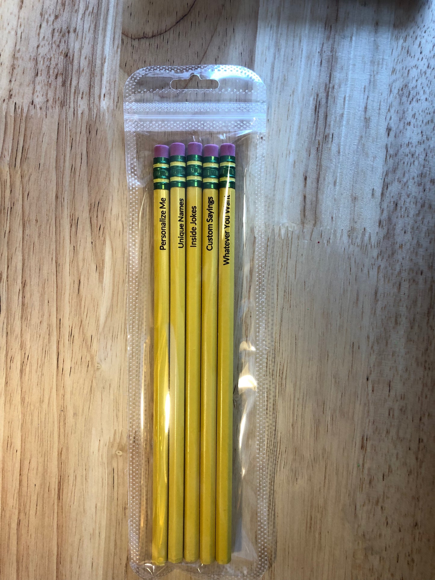 Custom Laser Engraved Pencils