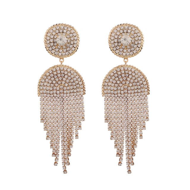 Glamorous Rhinestone Earrings