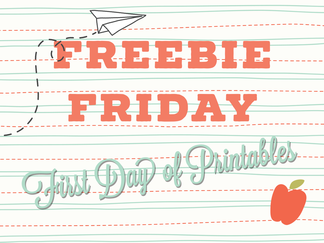 Freebie Friday Back to School Printable Sign First Day of