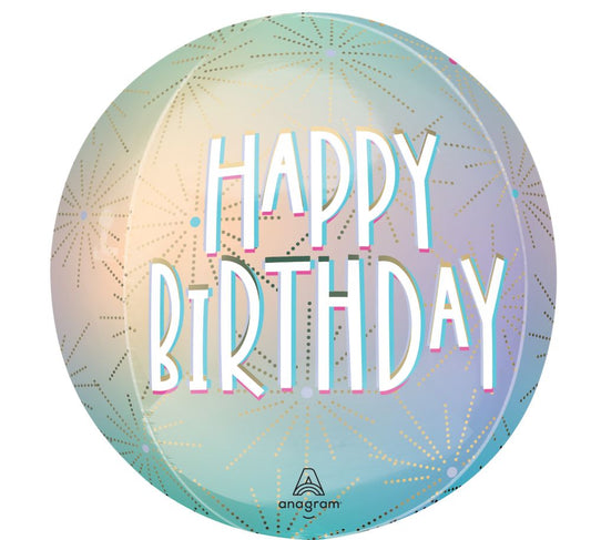 Pastel Dream Happy Birthday Orbz Balloon
