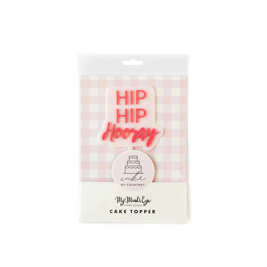 Hip Hip Hooray Cake Topper