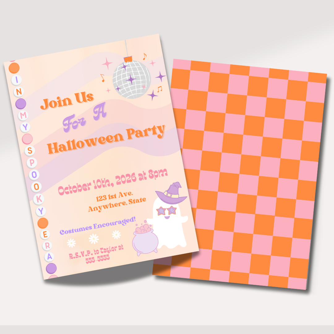 In My Spooky Era Halloween Party Digital Download Invitation