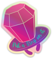 Holographic Ring Pop Sticker