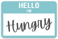 Hello I'm Hungry Sticker