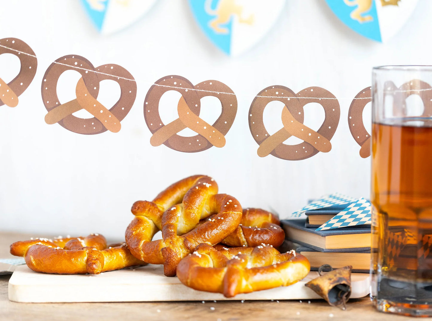 Oktoberfest Bavarian Pretzel Banner