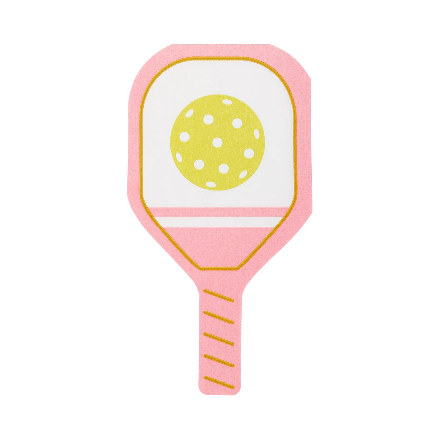 Pink Pickleball Paddle Paper Dinner Napkin