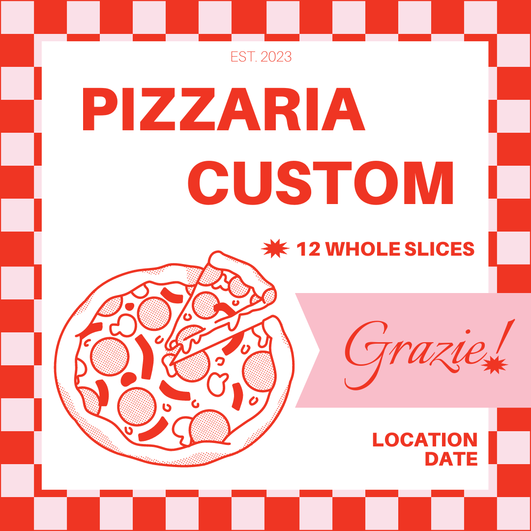 Pizza Box Digital Download Template