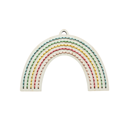 Rainbow Embroidery Lacing Ornament Kit