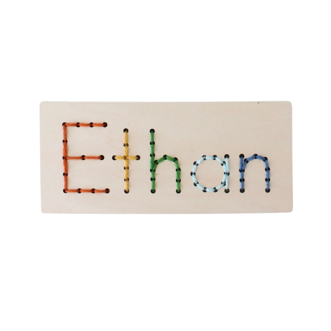 Custom Name Embroidery Lacing Card or Macrame Sign Kit