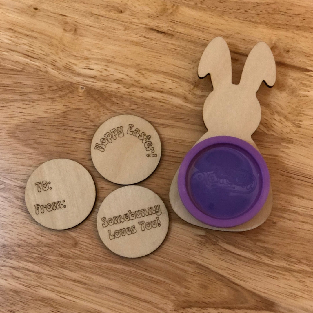 Easter Bunny Play Doh Holder