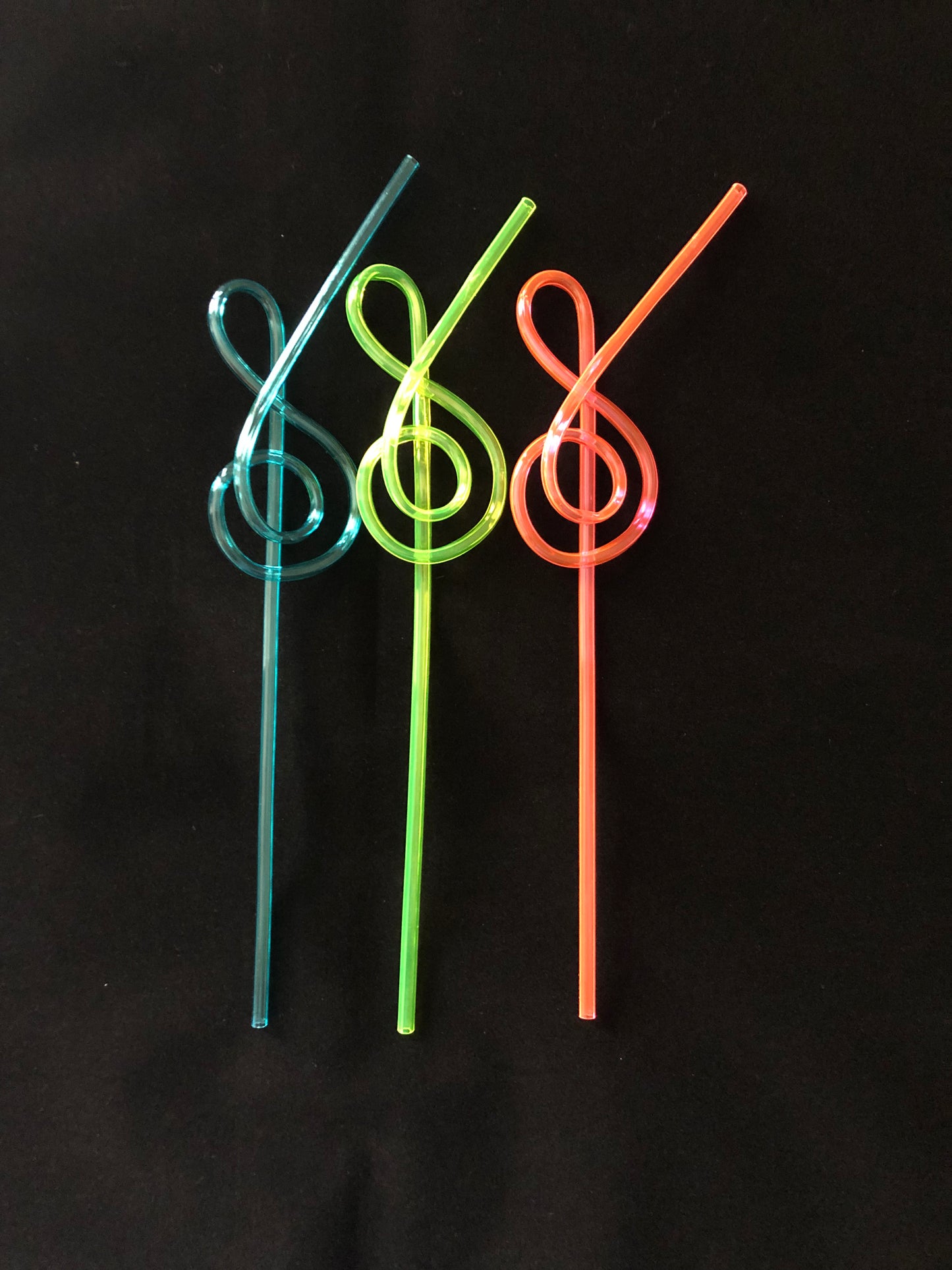 Music Note Crazy Straws (3 pack)