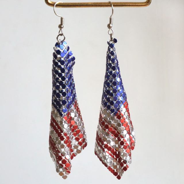 American Flag Shimmer Earrings